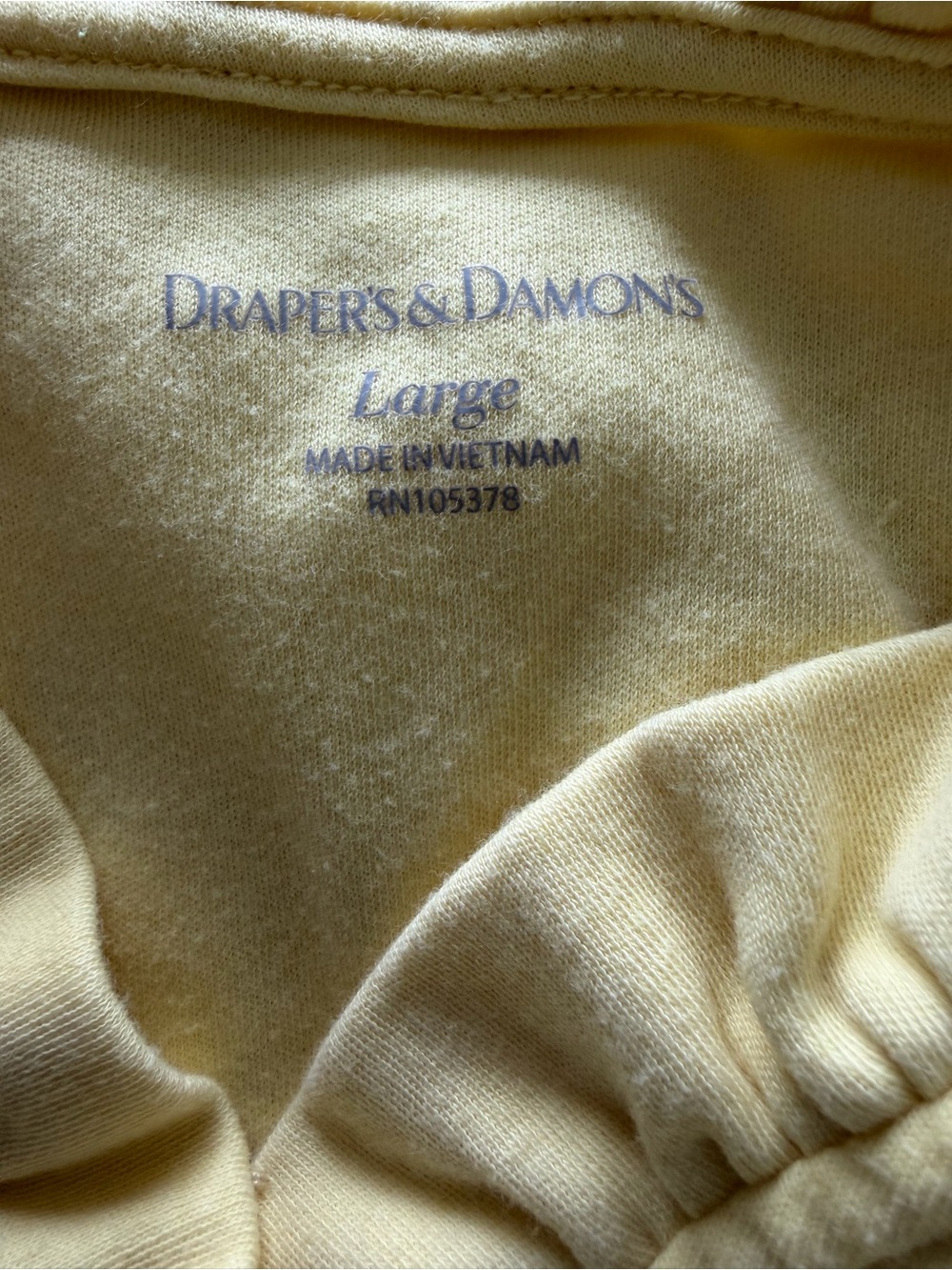 Draper's & Damon's Women's Large Yellow Top